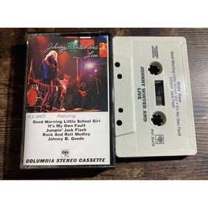 Johnny Winter And Live Cassette Tape Columbia Records Vintage Blues Rock